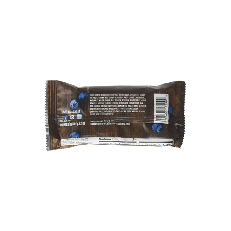 Nature's Bakery Fig Bar, Blueberry, 2 oz