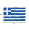 Runesol Greece Flag, 91x152cm, 3ft x 5ft, 4 Grommets, Eyelet