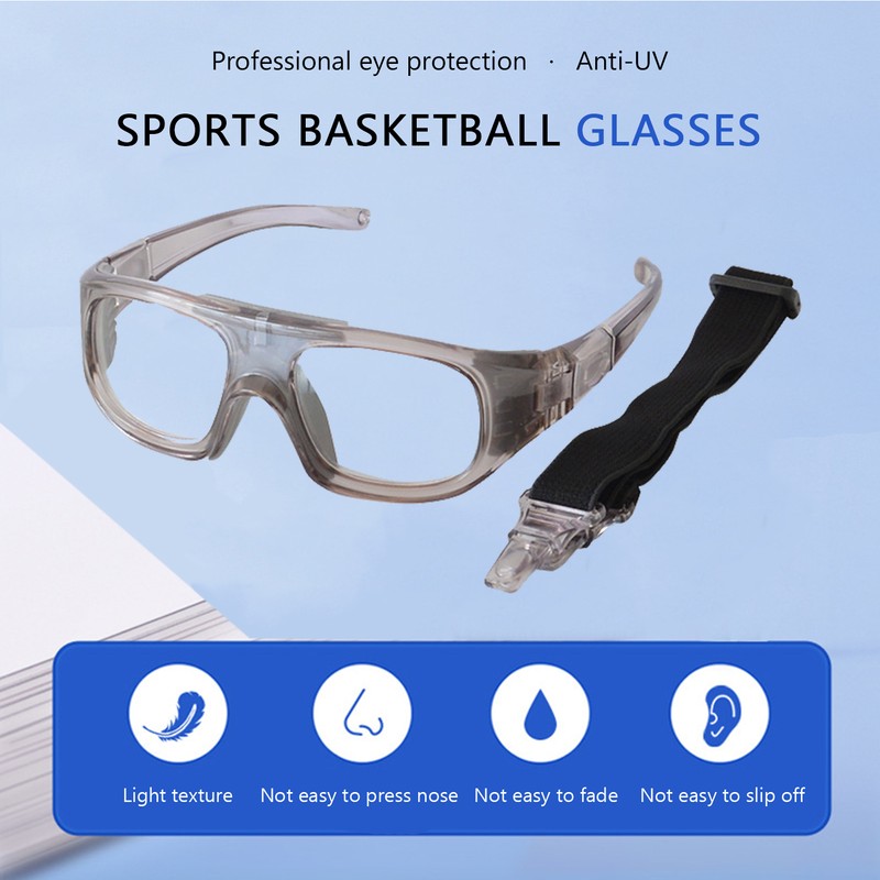 Basketball Football ExplosionProof Safety Glasses Sports Eye Protective Glasses(Gray )