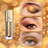 Liquid Glitter Eyeshadow, Gold Liquid Eyeshadow, Quick-Dry & Long Lasting