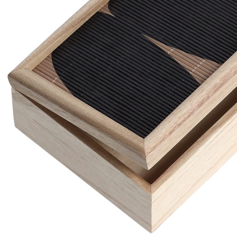 Zeller Black Mosaic 15199 Wooden Storage Box Approx. 24 x
