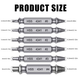 CRLLDPM Screw Extractor Set, Screw Extractor with Magnetic Bit Holder, Screw Remover Extractor, for Damaged Screws