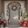 MAKHOT Christmas Garland, 6Ft Red Berries & Holly Leaves Garlands,