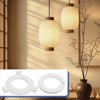 10 Pack E27 to E14 White Lamp Shade Adapter Ring,