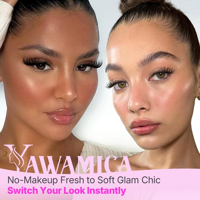 Yawamica Lash Clusters Kit 320pcs Eyelash Clusters D Curly 9-16mm
