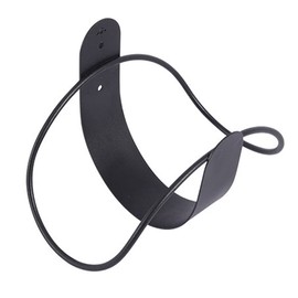 Earssa Stainless Steel Garden Hose Holder, Hook for Garden Hose, Wall Mount Water Hose Hanger for Wall Heavy Duty Metal Tube Stand, Hose Reel, Hose Organizer (Black)
