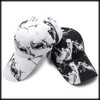 White Fang CA487 Caps, English Letters, Marble Pattern, Brim Length,
