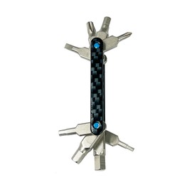 TDR Multi-Tool Compatible Bicycle Screwdriver 8 in 1 Hex 2 3 4 5 6mm T25 PH1 Flat Head Phillips Screwdriver Small 70x28x5mm