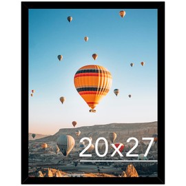 JCJMY 20x27 Picture Frame Black for Puzzles Poster Photo Picture, Horizontal and Vertical Formats for Wall Hanging, 20 x 27 Wall Gallery Poster Photo Puzzles Frame for 20 by 27 Photos Posters,Black