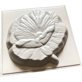 dennycraftmoulds Poppy Plaster Plaque or Garden Stone Mould Casting Craft