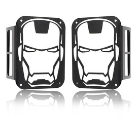 FINDAUTO JK Tail Light Cover Taillight Guard Compatible with 2007-2017 for Jeep for Wrangler (Black) for Jeep Taillight Covers