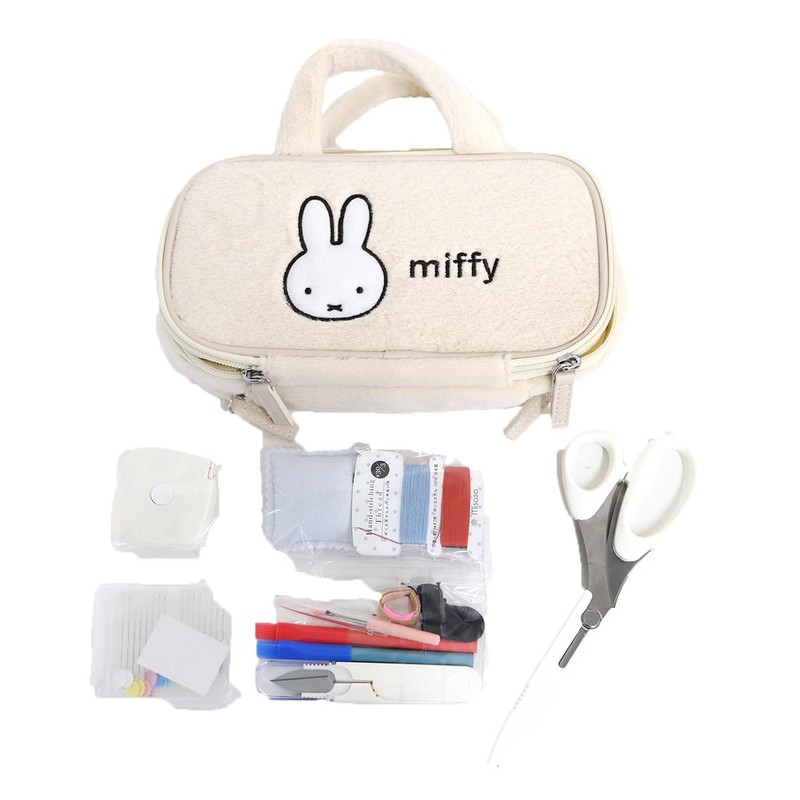 Misasa Miffy Sewing Set, W Zipper Bag, No.19000, Face