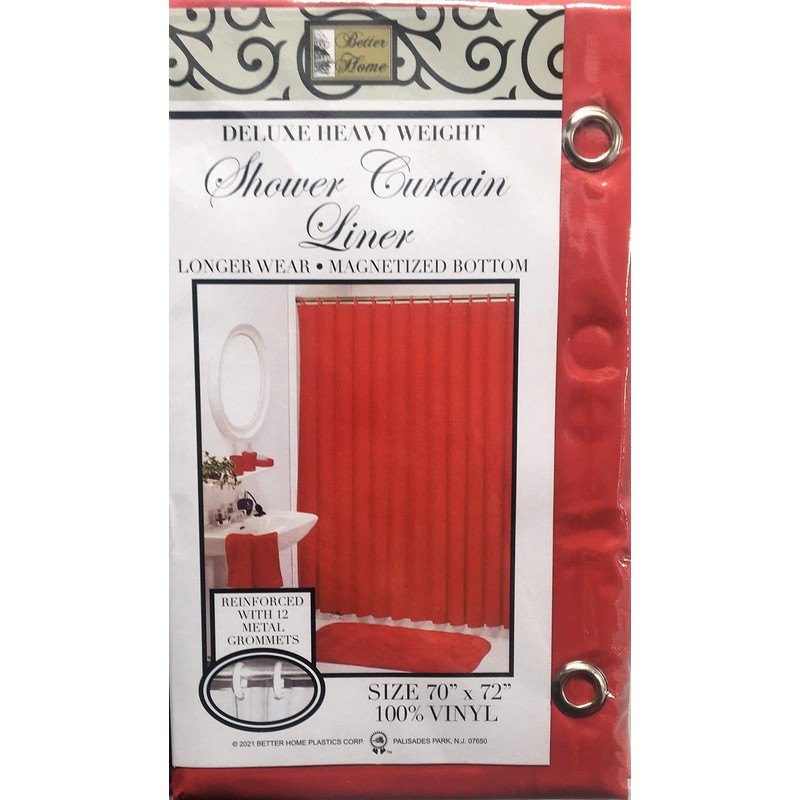 Better Home Deluxe Heavy Weight Shower Curtain Liner Bright Color