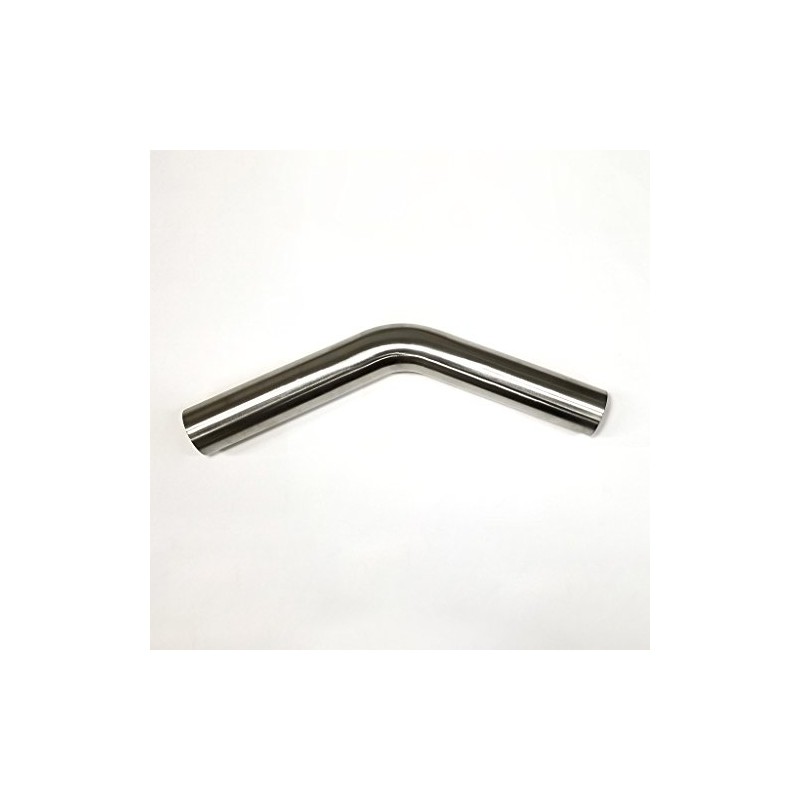 2.25" Stainless 45° Mandrel Bend 1.5D Loose Radius 16GA/.065" -