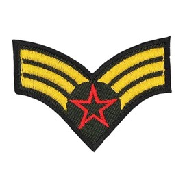 United States Air Force Senior Airman Sew-On Patch for Clothes Embroidered Iron-On Patch Applique Costume Carnival Patch Size 6.0 x 4.5 cm