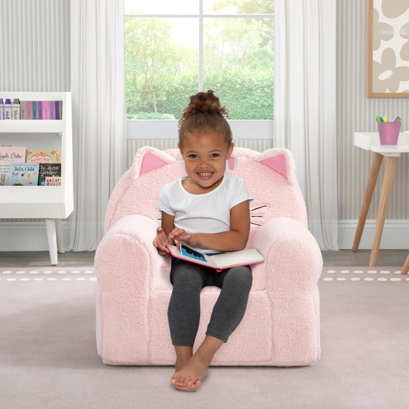 Delta Children Deluxe Cozee Chair, Pink Cat