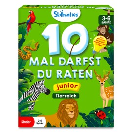 Skillmatics Card Game - 10 Times You Can Guess Junior Animal Kingdom, Gifts and Exciting Learning for Children 3-6 Years