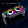 Memory Cooling Fan, ARGB Light Effect Memory Cooler Professional Computer