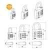 Amig - Combination Padlock Model 42 | 3-Digit Security for
