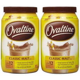 Ovaltine Classic Malt Drink Concentrate 12 Ounce Pack of 2