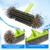 Pool Brush Head with Round Ends, 12.5'' High-Efficiency Pool Brush