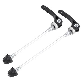 クイックリリースレバー 2個/セット 自転車 クイックリリース 串 前と後軸 フロント&リア ホイールブロック 耐久 長時間使用 ホイールパーツ アルミニウム合金