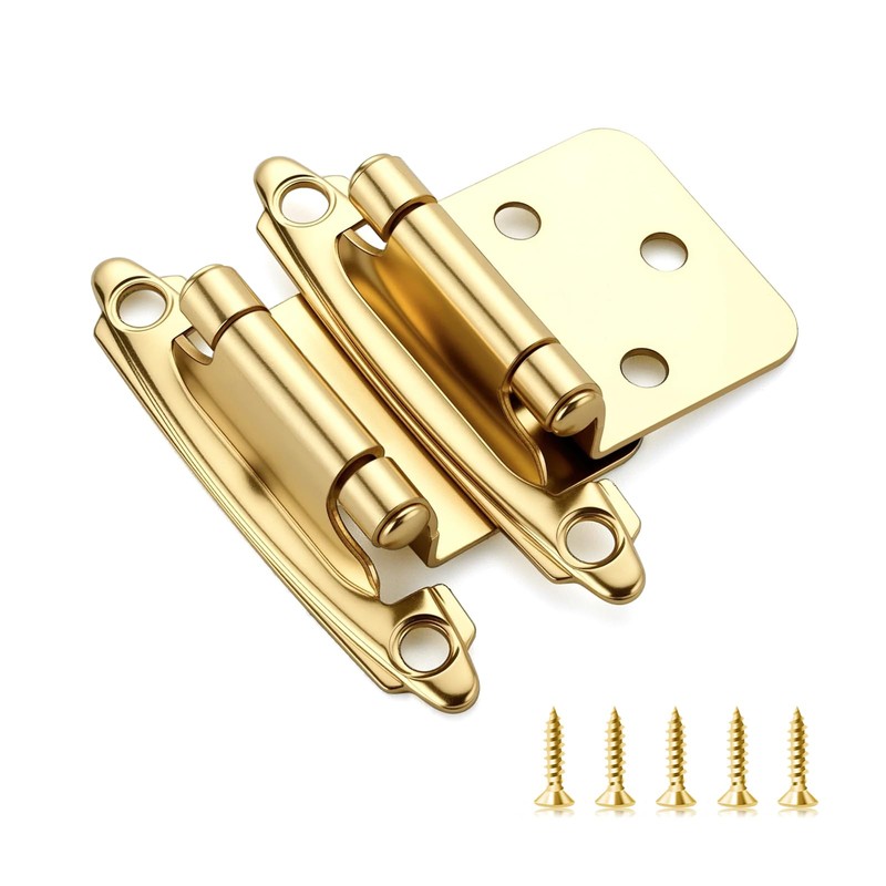 Ravinte 60 Pack (30 Pairs) 1/2 inch Overlay Cabinet Hinges,