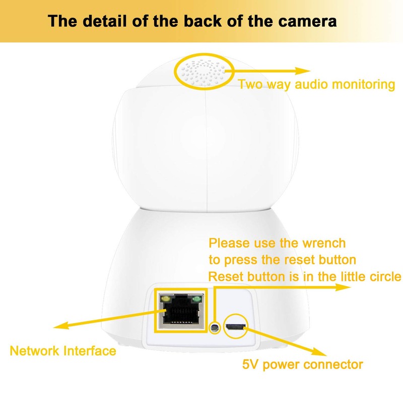 AUTENS Wireless IP Camera Support Two Way Audio Motion Detection