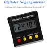 Mesee Digital LCD Protractor, Mini Digital Inclinometer Magnetic Base, Level