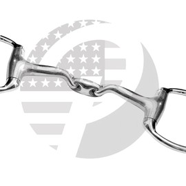 R G EQUESTRIAN TACK EGGBUTT Horse VERBINDEND Bit Double Jointed with Stainless Steel (5.00 Inch)