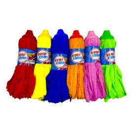 6 Repuesto Mechudo Trapeador Mop De Microfibra Colores