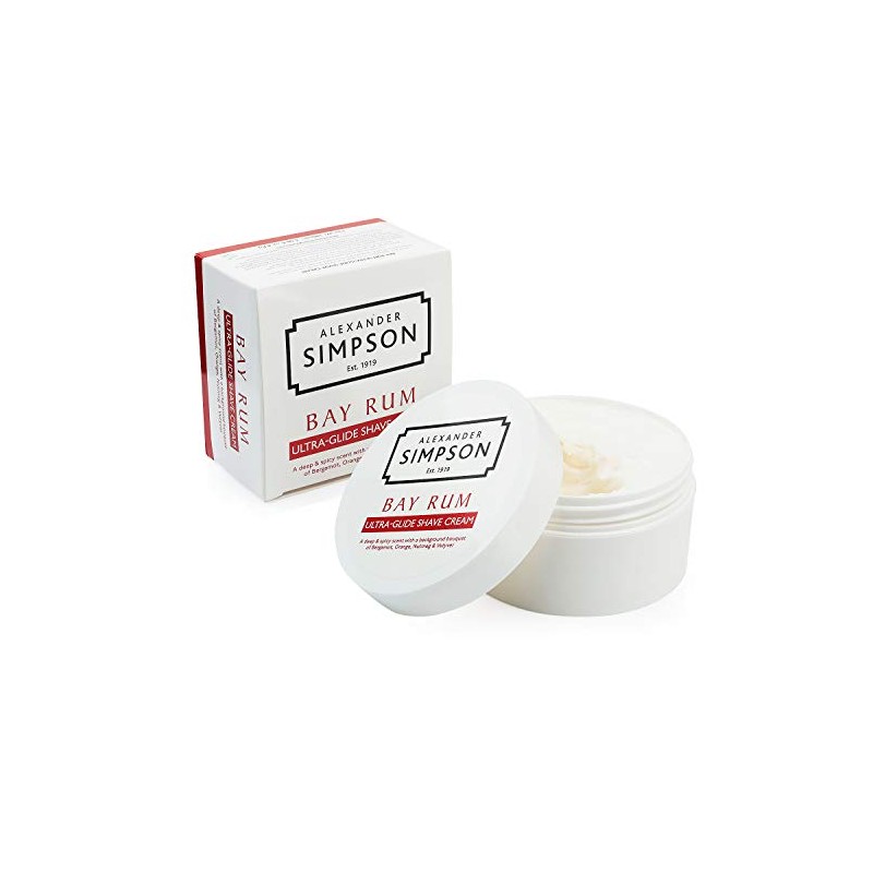 Simpsons bay rum ultra-glide shaving cream