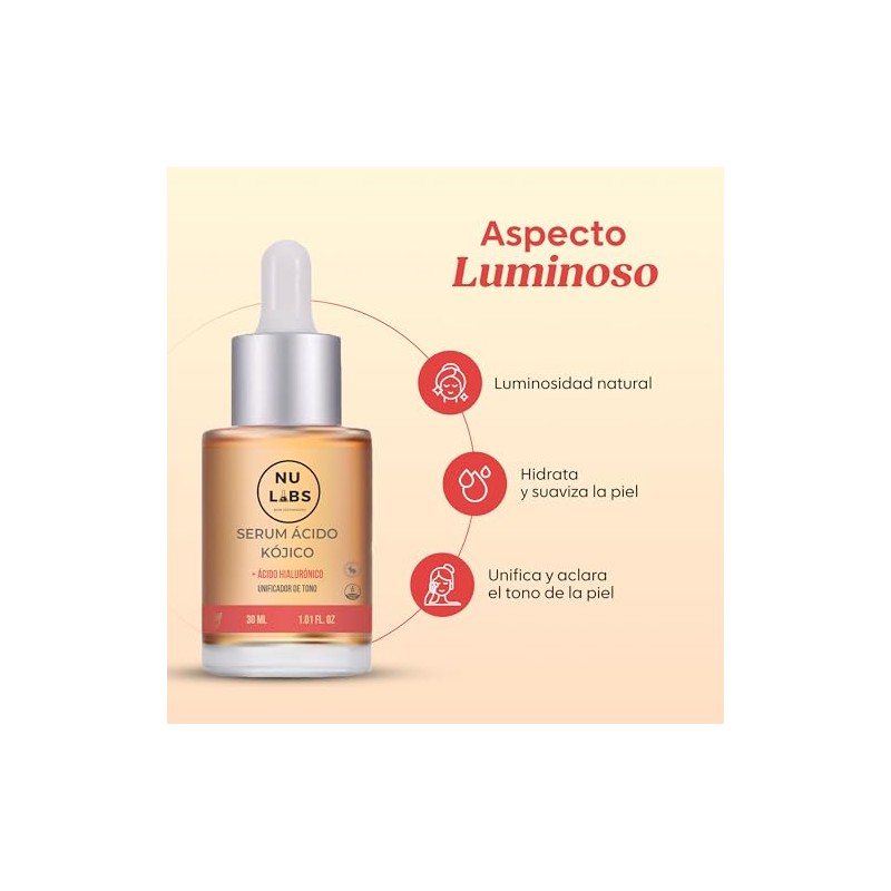 Sérum Facial Antimanchas con Ácido Kójico, Unifica el Tono, 30