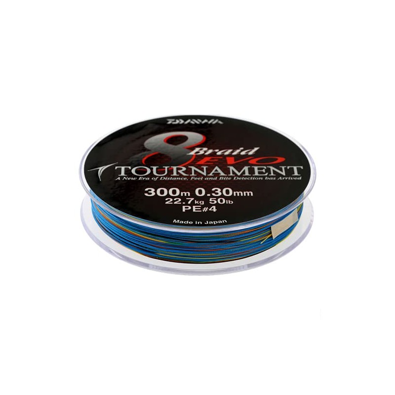 Daiwa Tournament 8 Braid EVO 0.45mm, 42,3kg/93,3lbs 300m multicolour