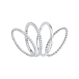 s.Oliver Women's 925 Sterling Silver Ring with Synthetic Zirconia Silver Comes in Jewellery Gift Box, Metal, Cubic Zirconia