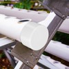 jojofuny2.5 Inch PVC Pipe End Cap Plug PVC Cap, 4pcs