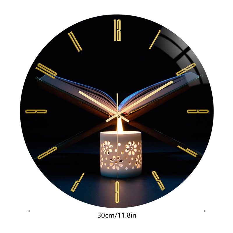 Simple Fashion Wall Clock 3D Acrylic Clock for Bedroom Living