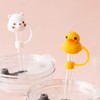 Lemonadeus Silicone 4PCS Straw Tips Cover Reusable Drinking Straw Tips