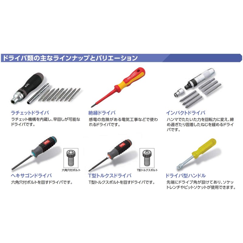 京都機械工具(KTC) ソフトラウンドドライバー マイナス D8M-515