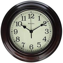 Westclox 33883P Wall Clock, Brown