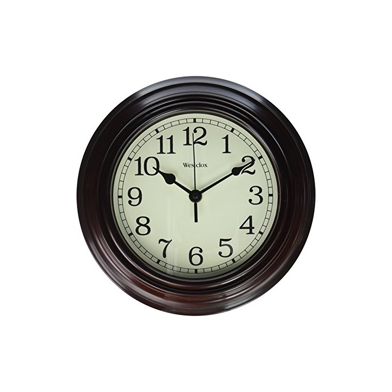 Westclox 33883P Wall Clock, Brown