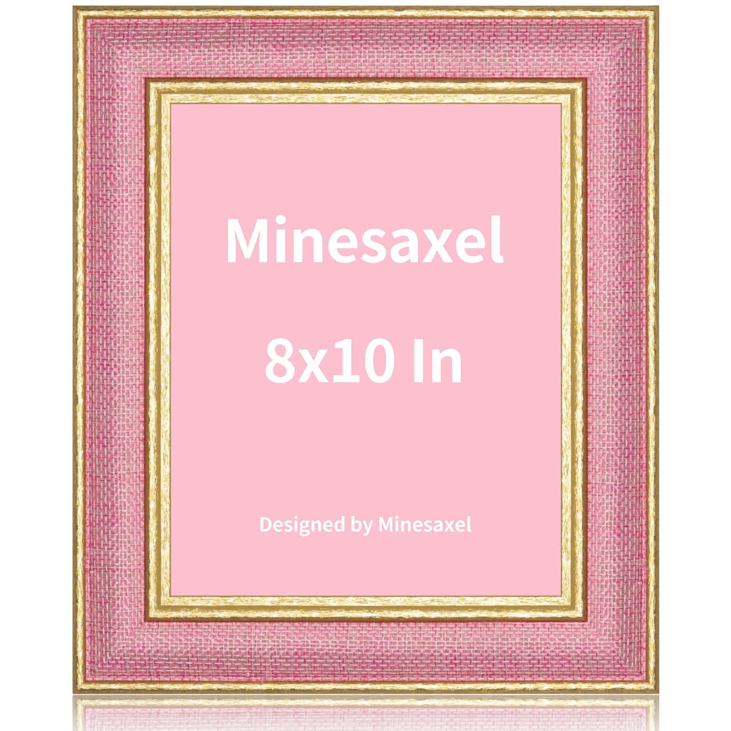 Minesaxel Pink 8x10 Cute Picture Frame,HD Real Glass Unique Fun or ...