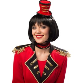 Orlob Costume Accessory Set Circus Mini Hat Collar Carnival Fancy Dress