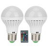 2Pcs E27 3W RGB Bulb Lamp Color Changing Bulb Light