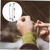 SUPVOX 30pcs Fishing Steel Wire Leaders Double Locking Snaps Biteresistant