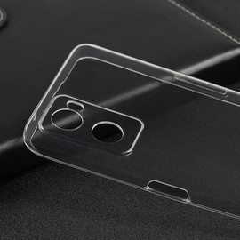 MEZON Ultra Slim Case for Oppo A96 4G – Premium Crystal Clear Back Case – Shock Absorption, Wireless Charging Compatible (Oppo A96 4G, Gel Clear)