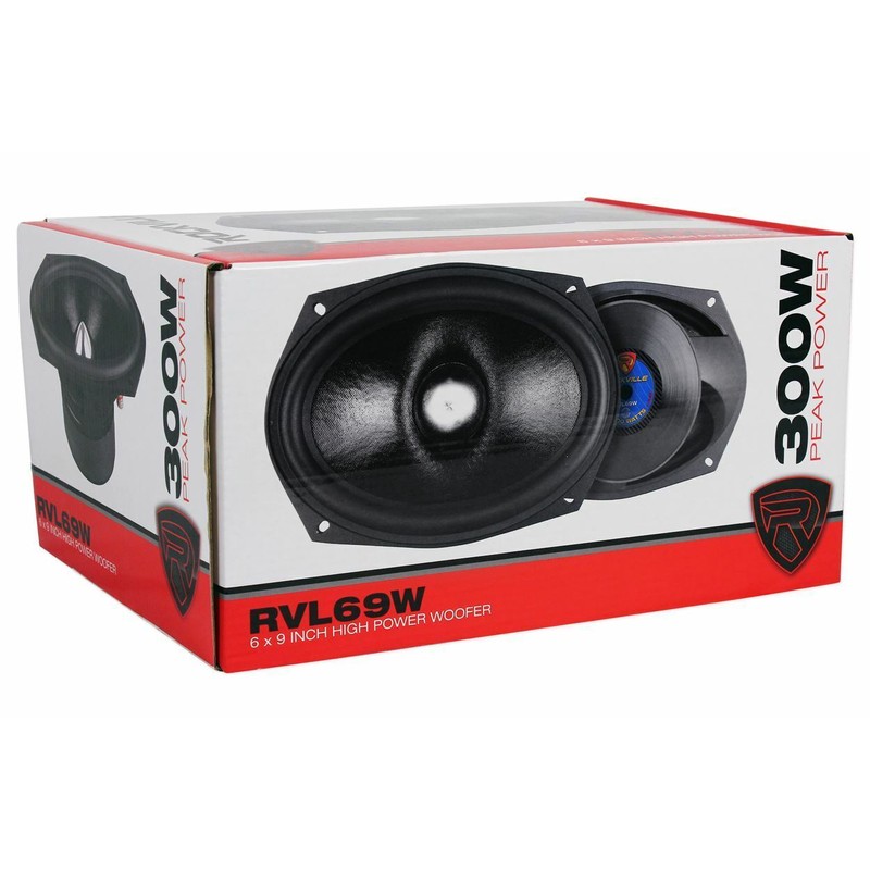 Rockville RVL69W 6x9" 300w Competition Cast Aluminum Car Subwoofer Mid-Bass+Lows