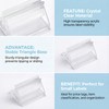 50 Pack Clear Acrylic Place Card Holders, Photo Holders For