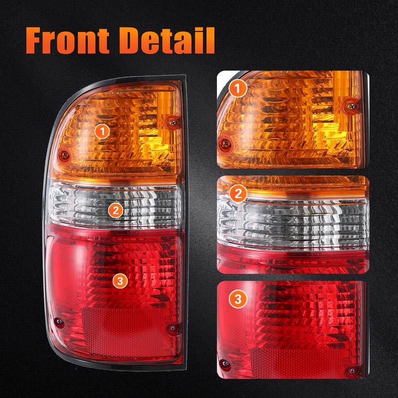 Tail Lights Assembly Compatible with 2001-2004 Toyota Tacoma 01-04 Tacoma