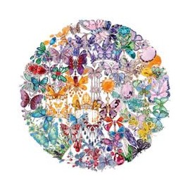 Transparent Butterfly Jewelry Stickers 50 Pcs Waterproof Trendy Necklaces Sticker for Laptop Water Bottles Scrapbook Phone Bumper Car Skateboard Computer,Vinyl Cute Insect Gem Decals for Girls Teens